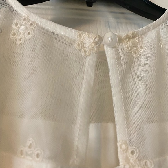 LAURA ASHLEY - CREAM & WHITE DRESS - Picture 7 of 10